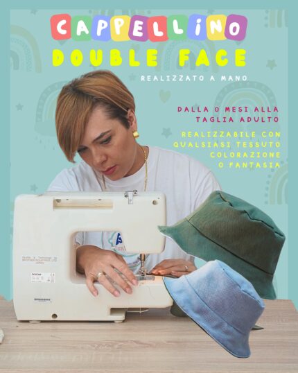 Cappellino a secchiello Duble Face
